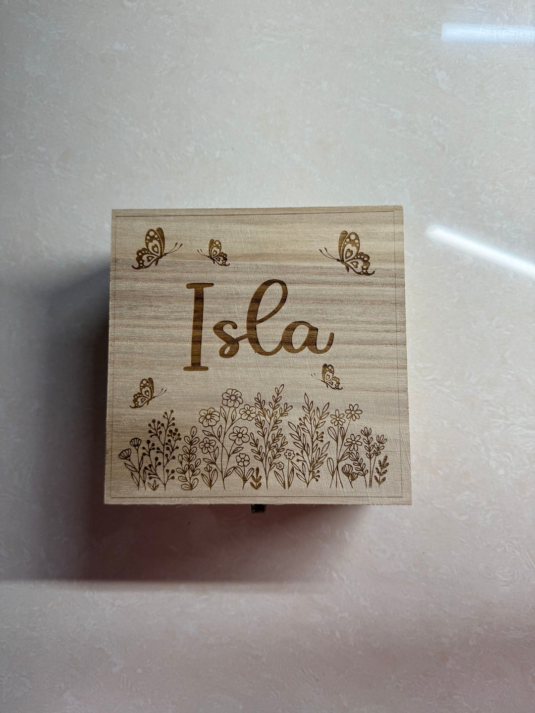 Engraved Personalised Keepsake Memory Box