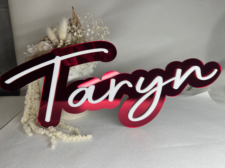 Acrylic 3D Name Signs