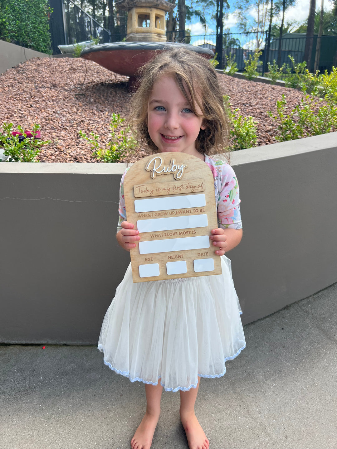 Back to school first/last day personalised board