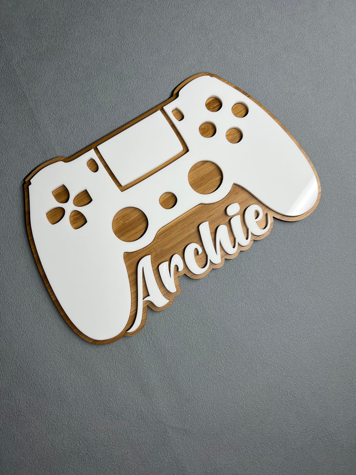 Personalised name signs (Shaka, Rocker, Gamer Peace + Soccer Ball)