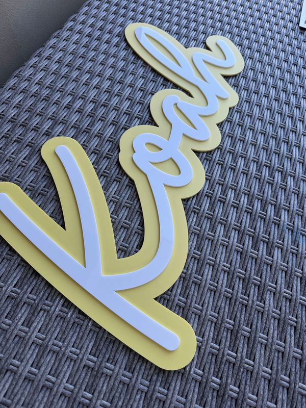Acrylic 3D Name Signs