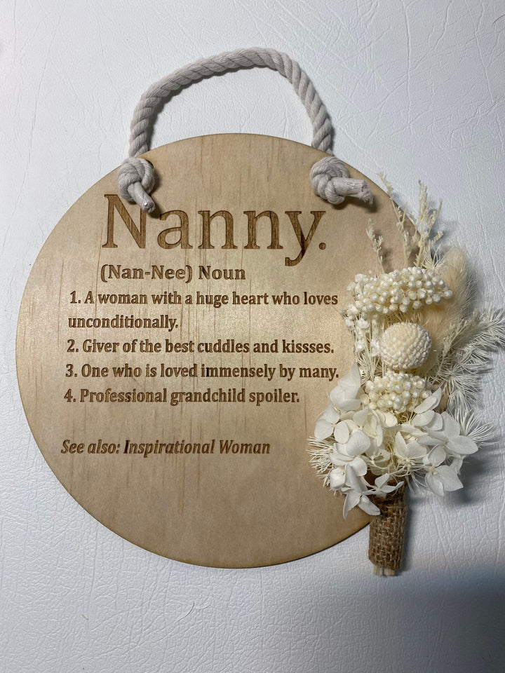 Mothers day circle/arch flower plaque
