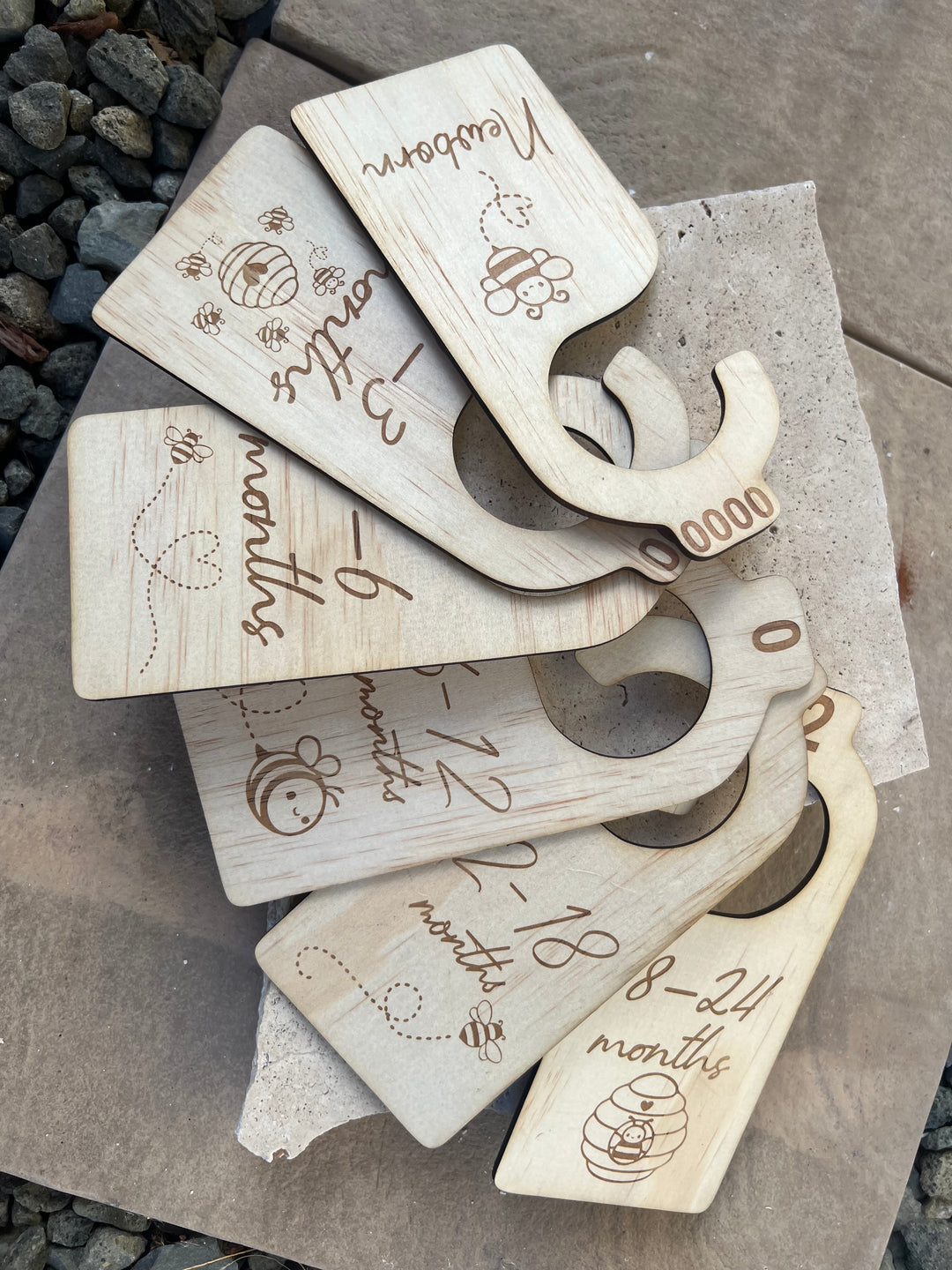 Engraved Baby wardrobe organisers
