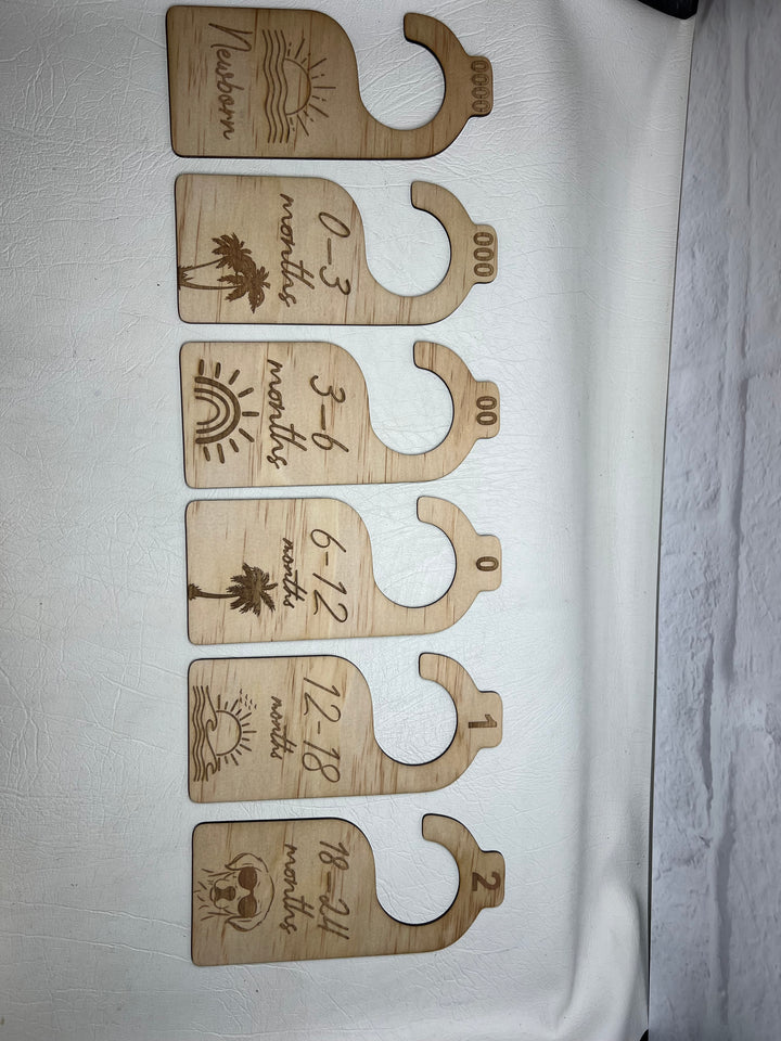 Engraved Baby wardrobe organisers