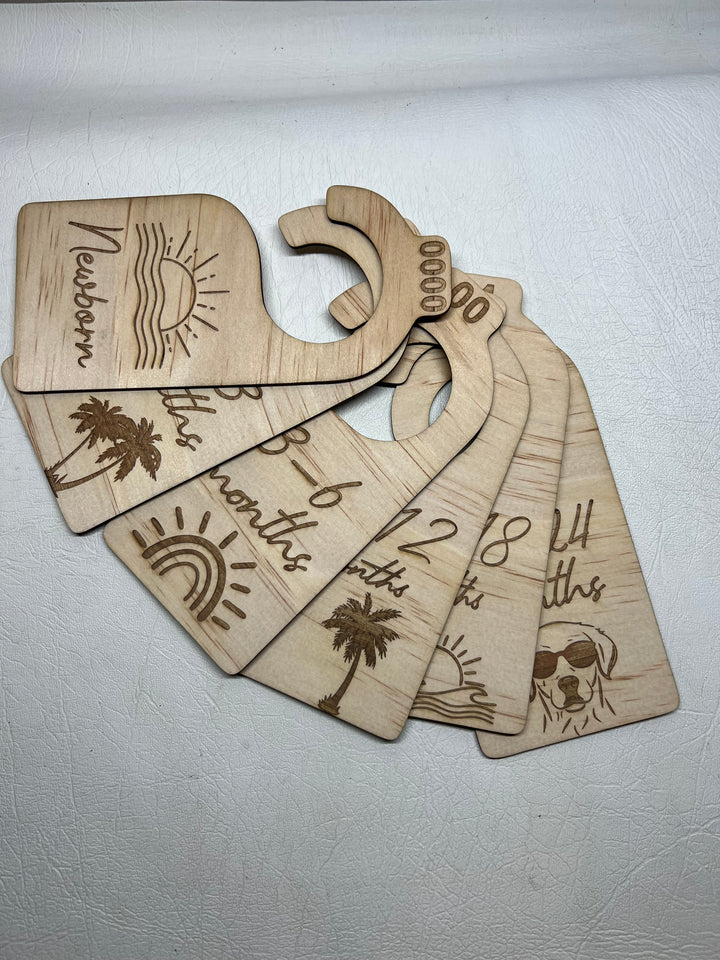 Engraved Baby wardrobe organisers