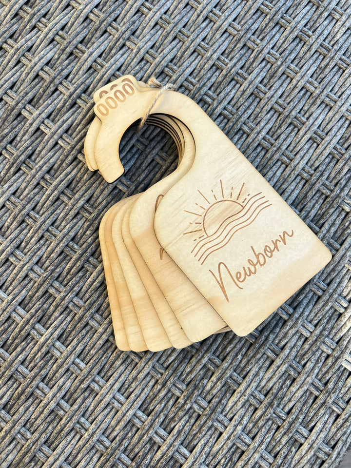 Engraved Baby wardrobe organisers