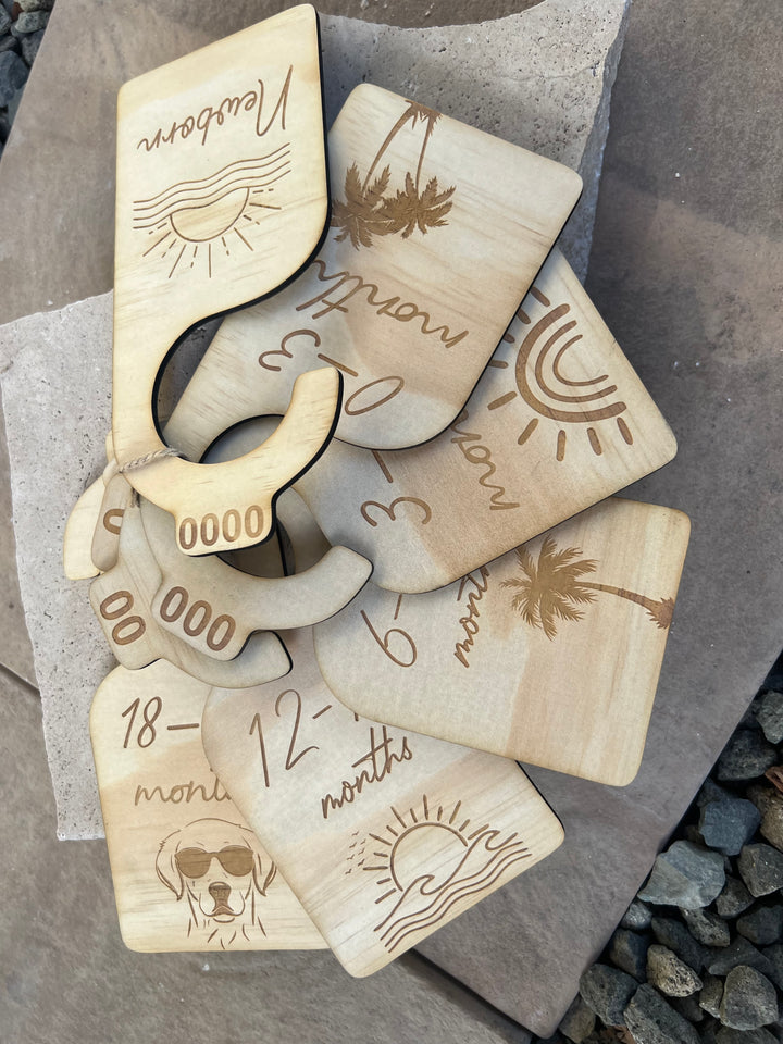 Engraved Baby wardrobe organisers