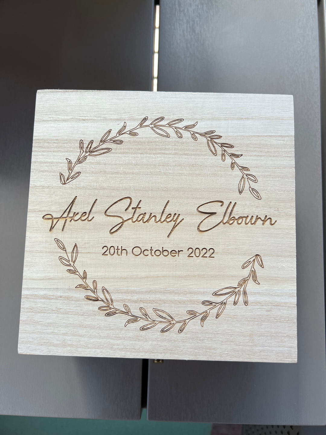 Engraved Personalised Keepsake Memory Box
