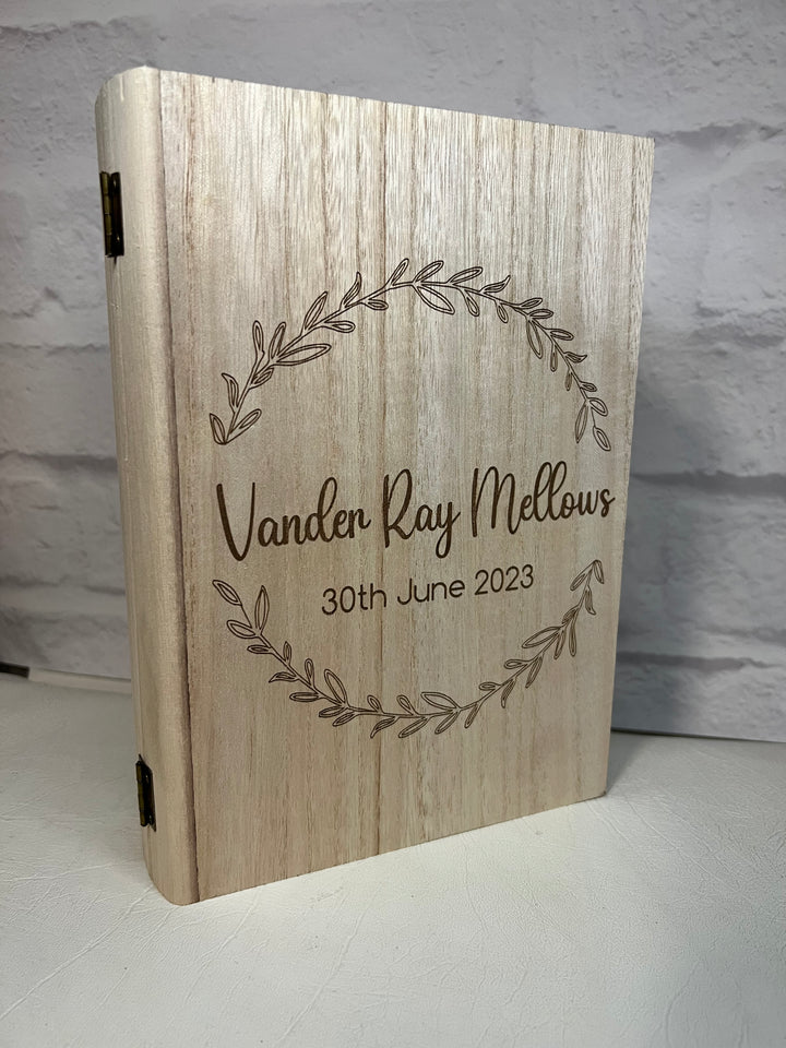 Engraved Personalised Keepsake Memory Box