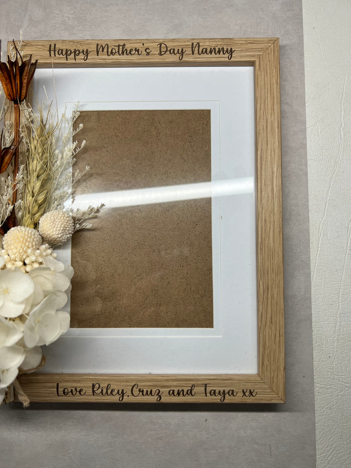 Engraved keepsake photo frame