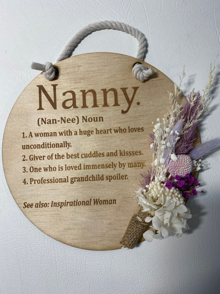 Mothers day circle/arch flower plaque