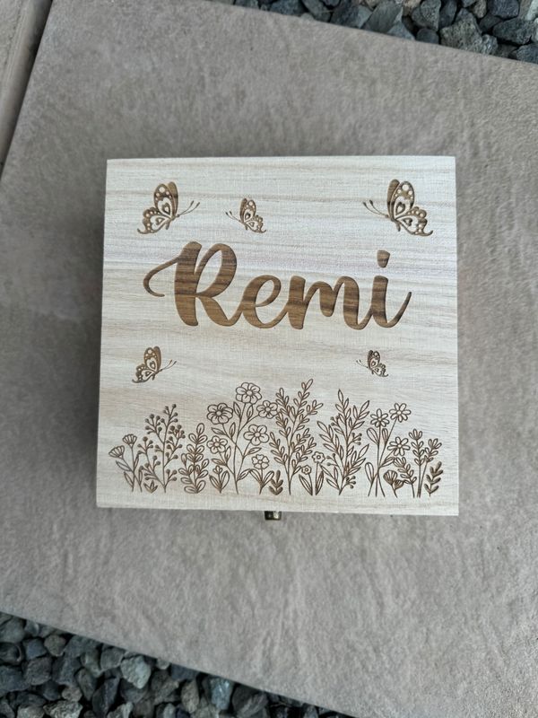 Engraved Personalised Keepsake Memory Box