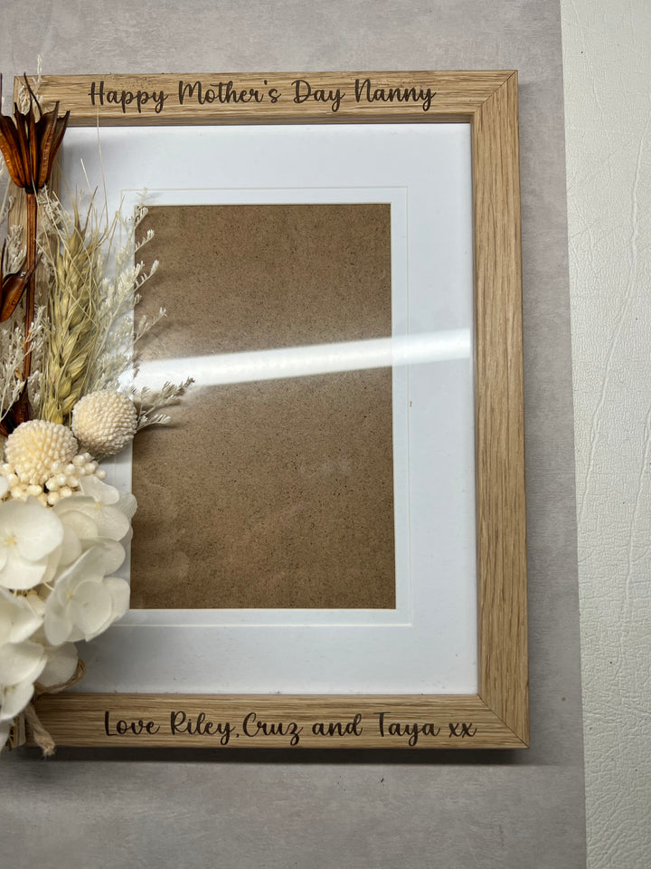 Engraved keepsake photo frame