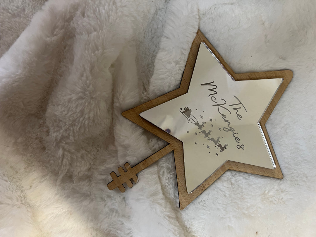 Personalised Family mirror Tree star