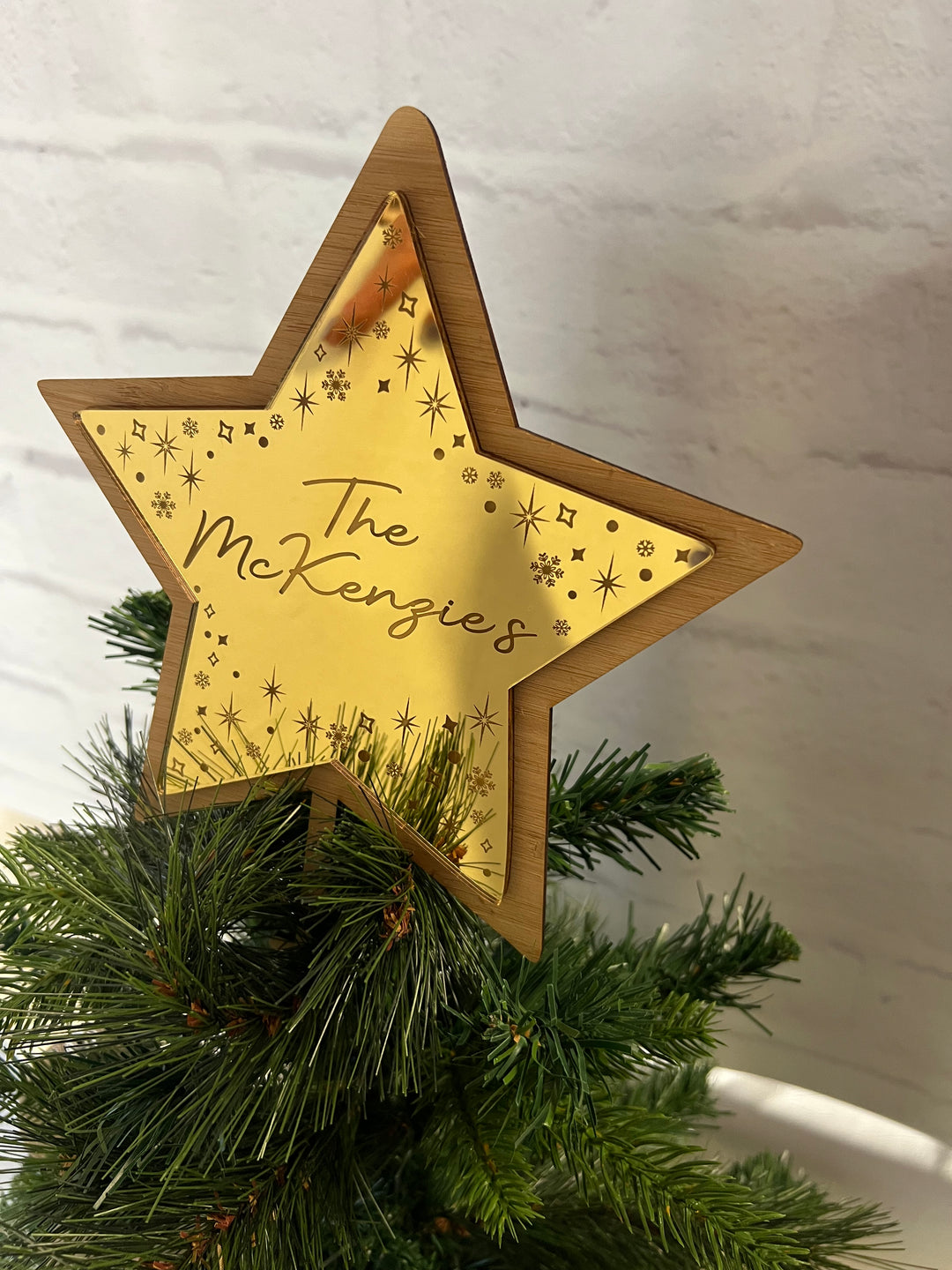 Personalised Family mirror Tree star