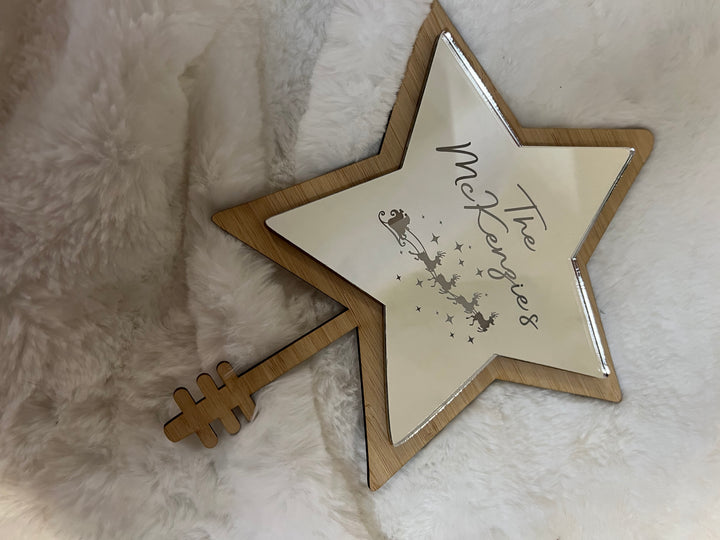 Personalised Family mirror Tree star