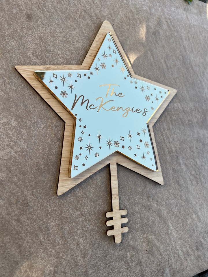 Personalised Family mirror Tree star