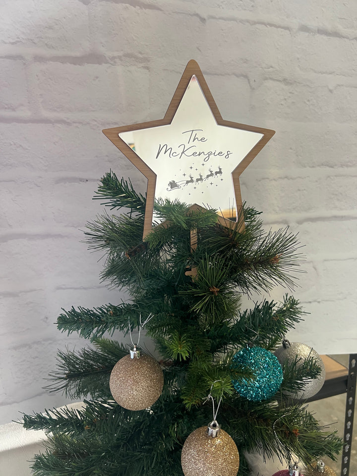 Personalised Family mirror Tree star
