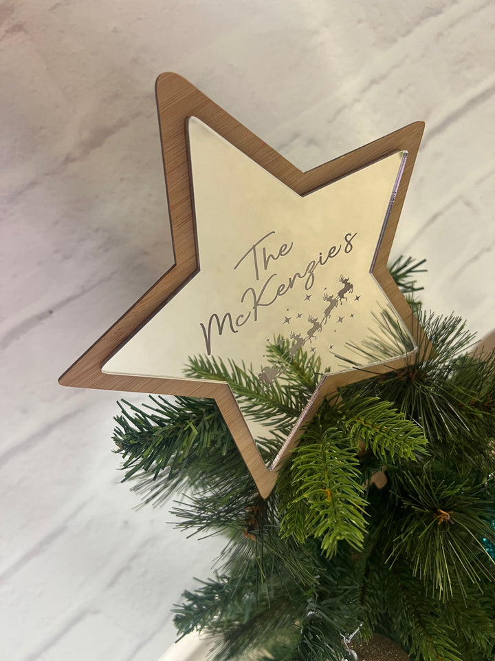 Personalised Family mirror Tree star