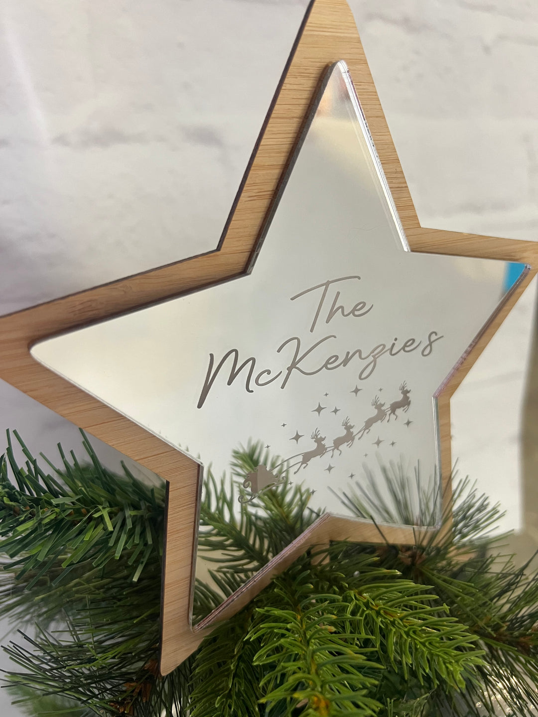 Personalised Family mirror Tree star