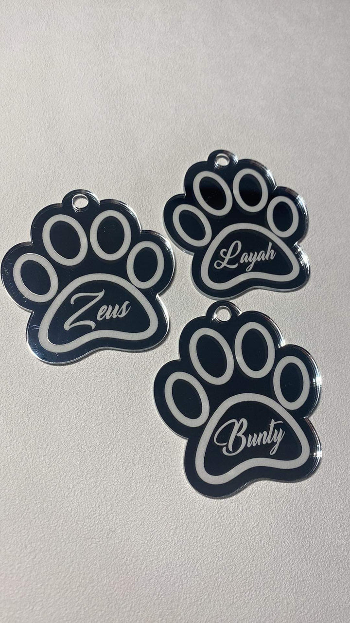 Pet Paw Memorial Mirror Ornament