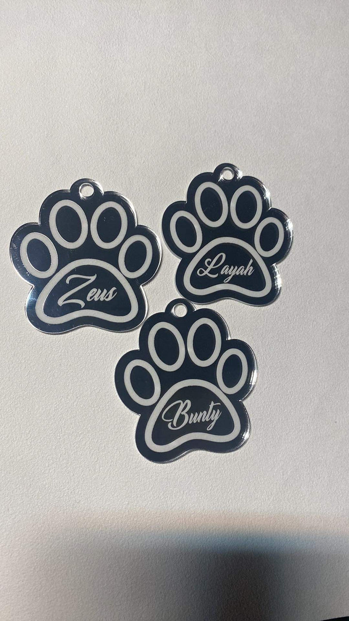 Pet Paw Memorial Mirror Ornament