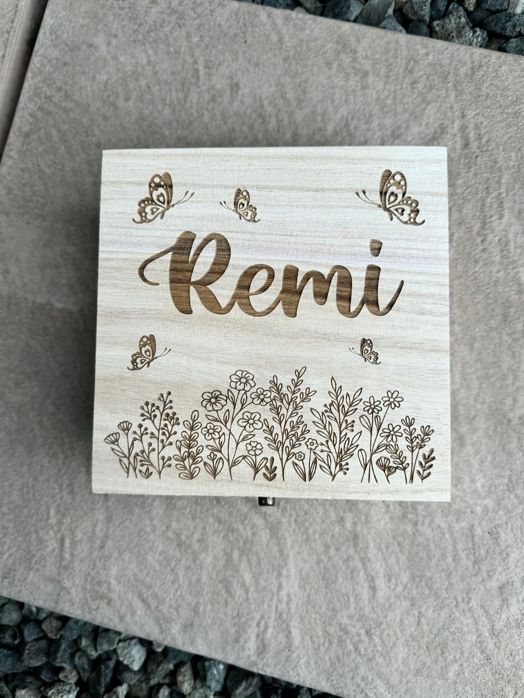 Engraved Personalised Keepsake Memory Box