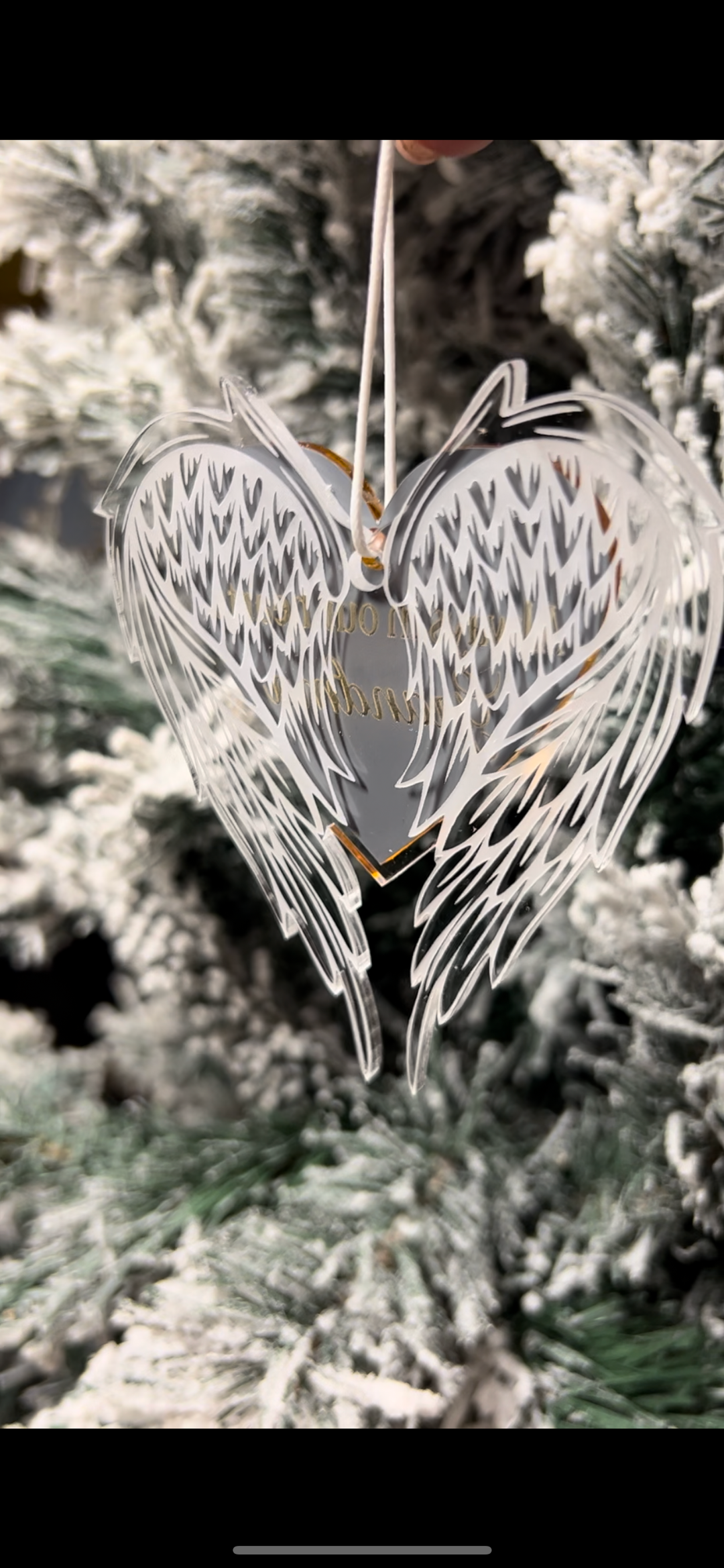 Pet Paw Memorial Mirror Ornament