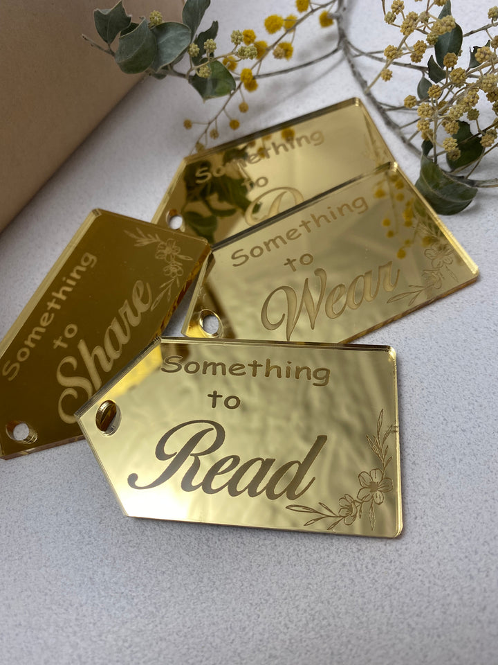 Want Need Wear Share set reusable personalised gift tags - Christmas, Easter, Birthday