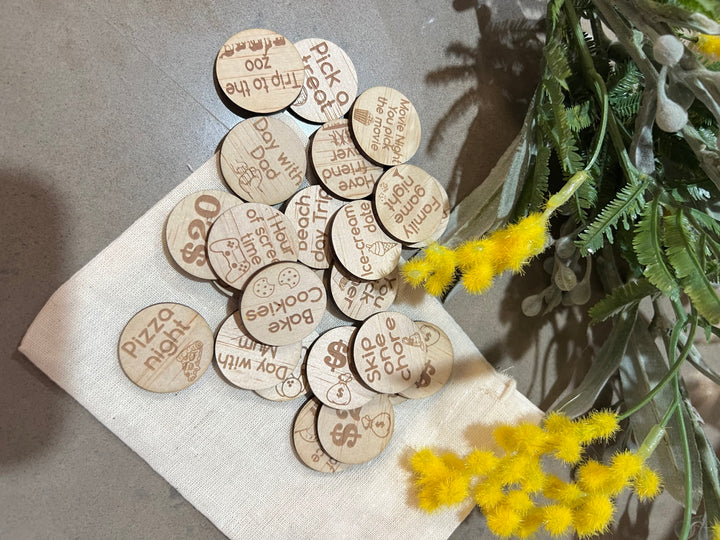 Wooden family activity game