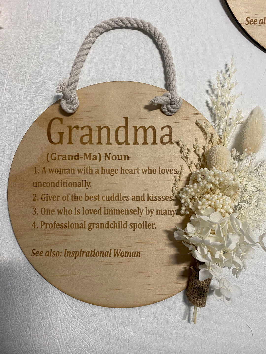 Mothers day circle/arch flower plaque