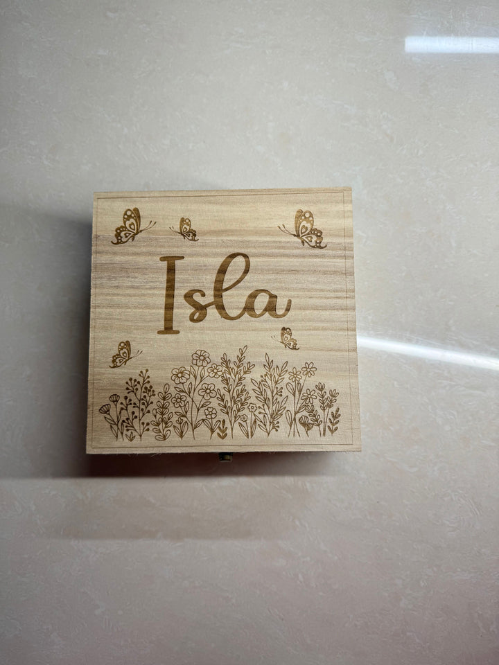 Engraved Personalised Keepsake Memory Box