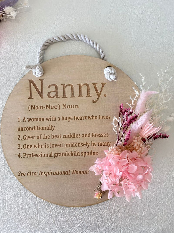 Mothers day circle/arch flower plaque