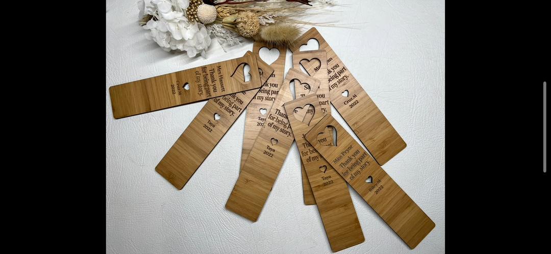Teacher gift - personalised bookmark