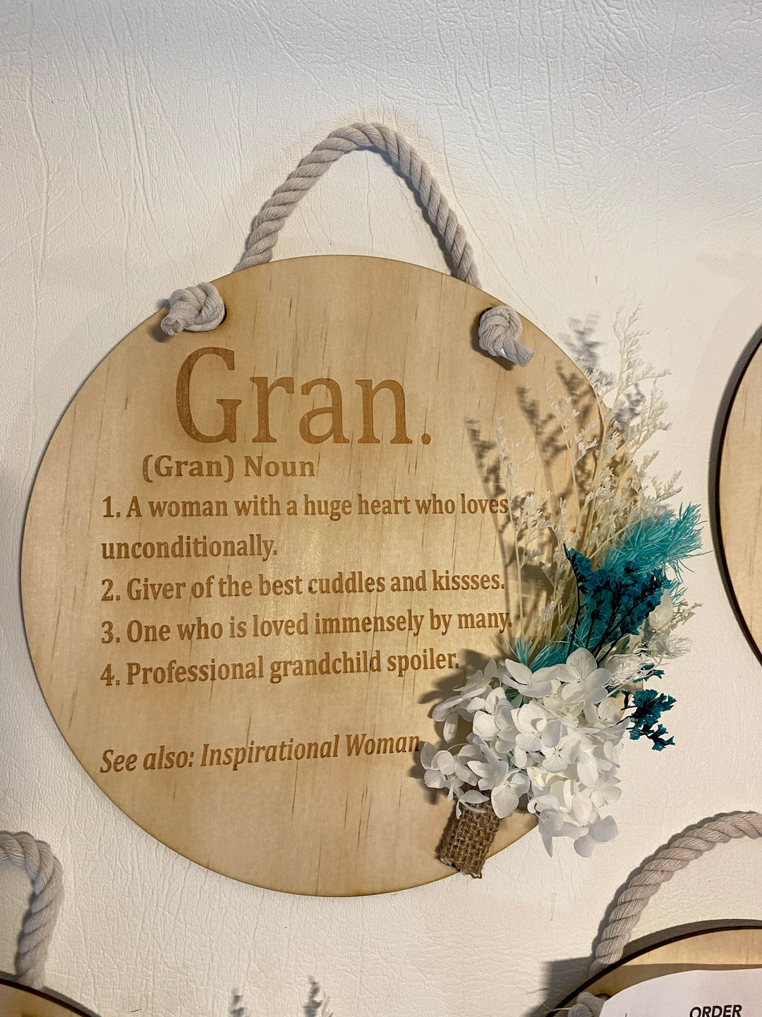 Mothers day circle/arch flower plaque