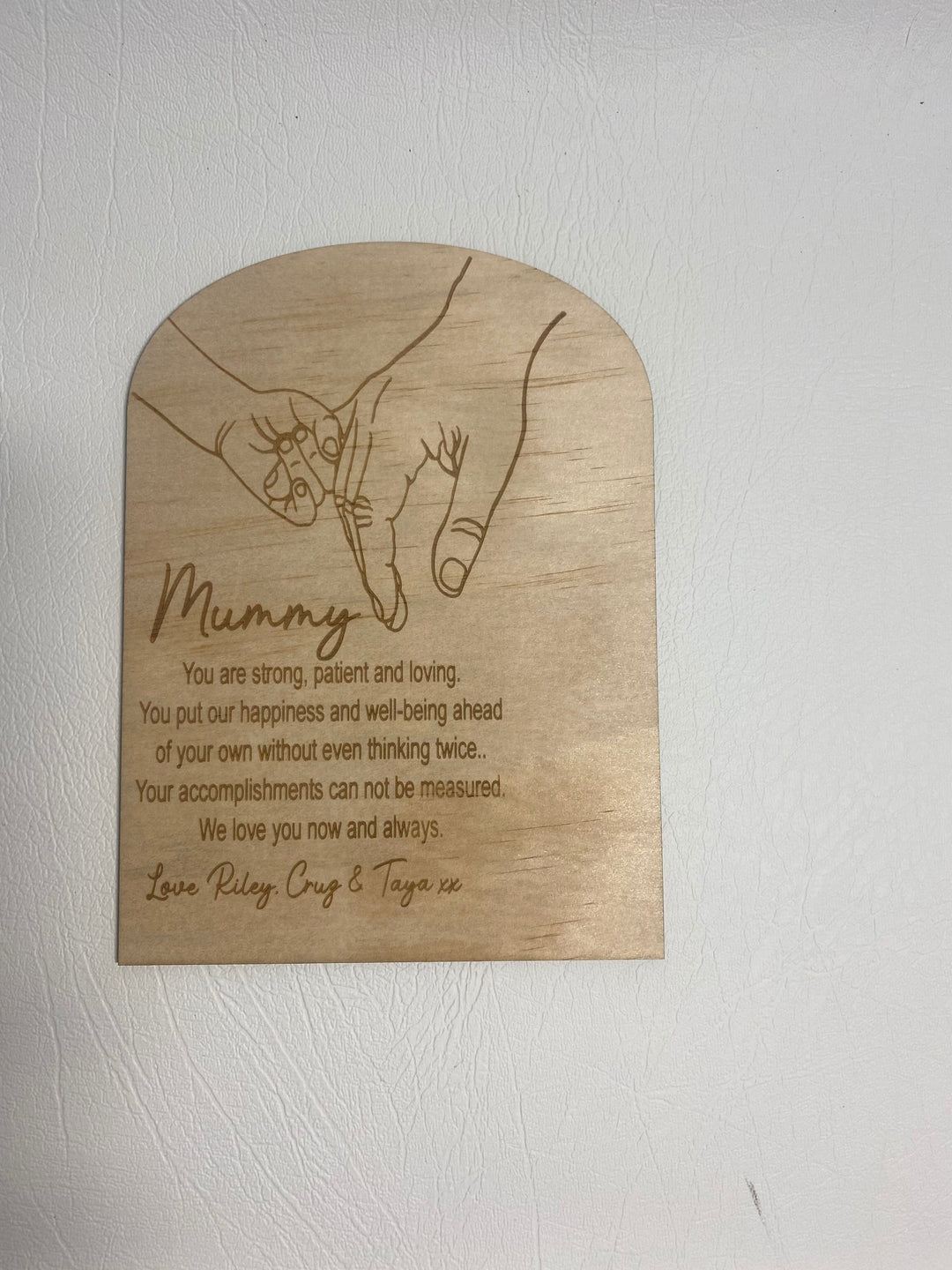 Mothers day circle/arch flower plaque