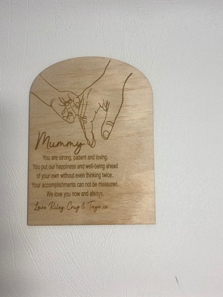 Mothers day circle/arch flower plaque
