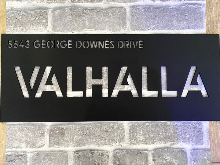 1 colour address sign - rectangle, square, circle option