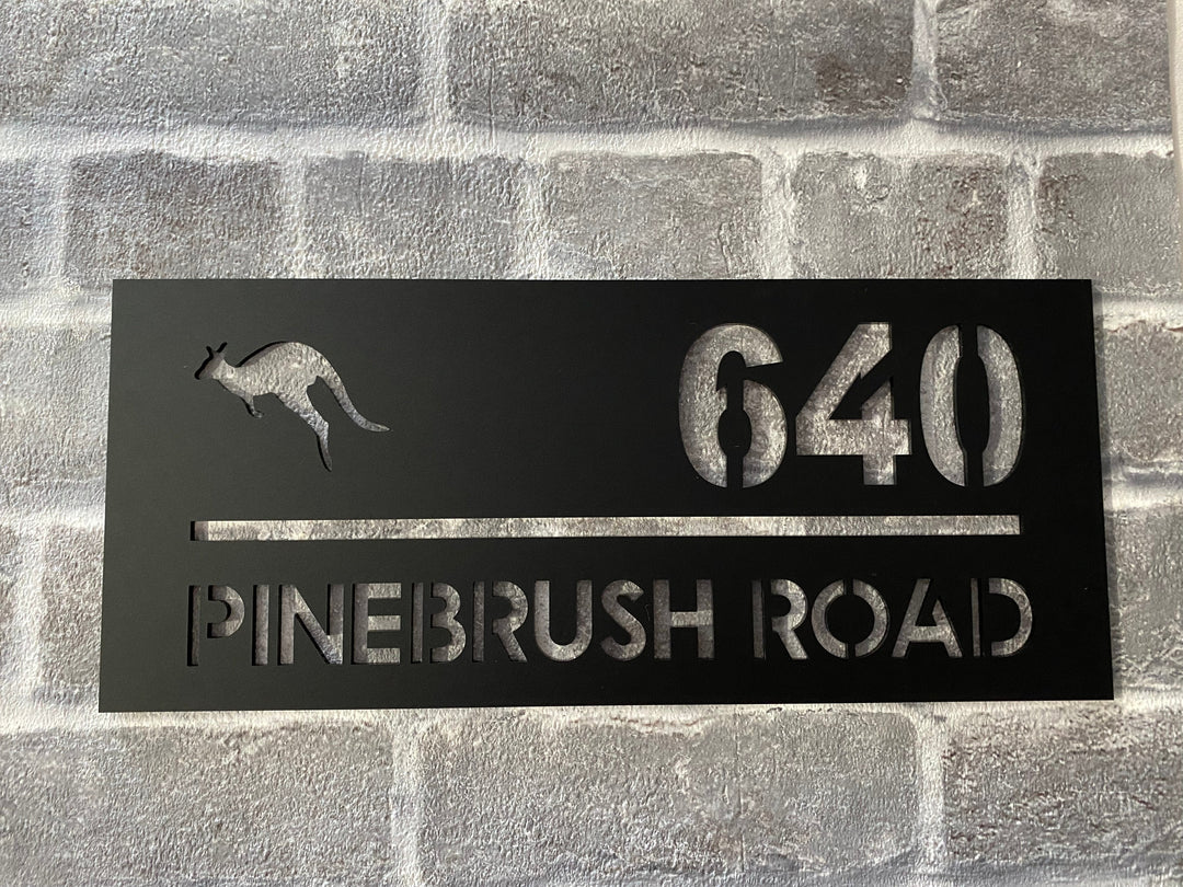 1 colour address sign - rectangle, square, circle option