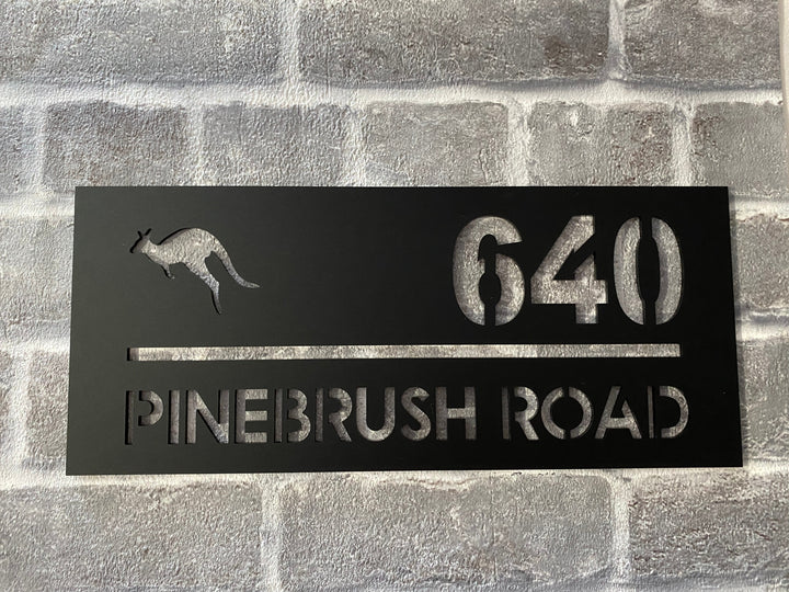 1 colour address sign - rectangle, square, circle option