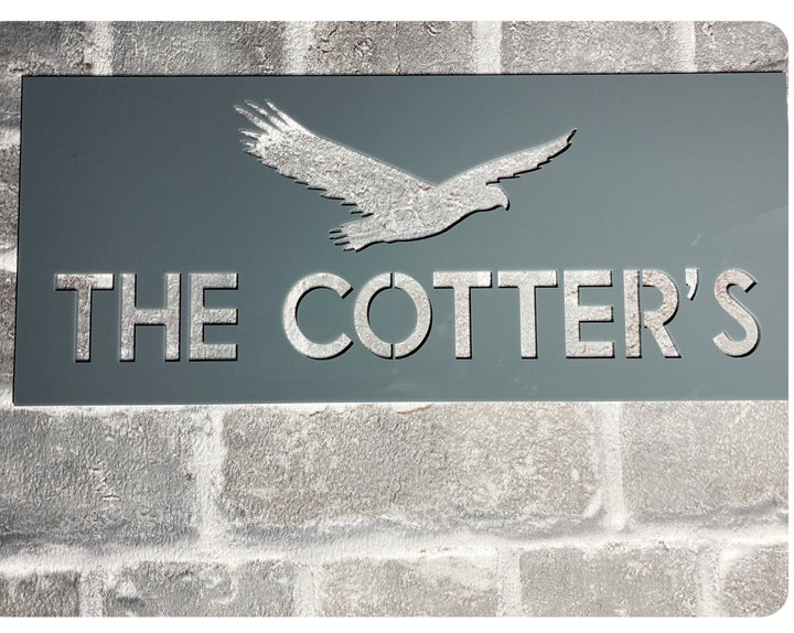 1 colour address sign - rectangle, square, circle option