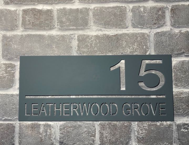 1 colour address sign - rectangle, square, circle option