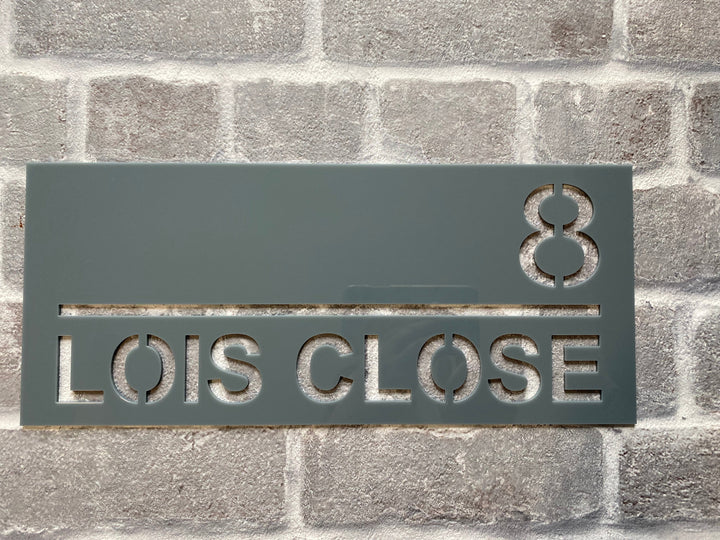 1 colour address sign - rectangle, square, circle option